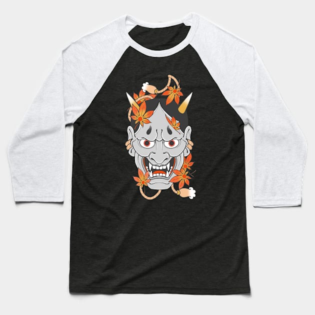 Hannya Baseball T-Shirt by Jocoric